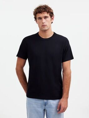 Madewell Garment-Dyed Allday Crewneck Tee - True Black